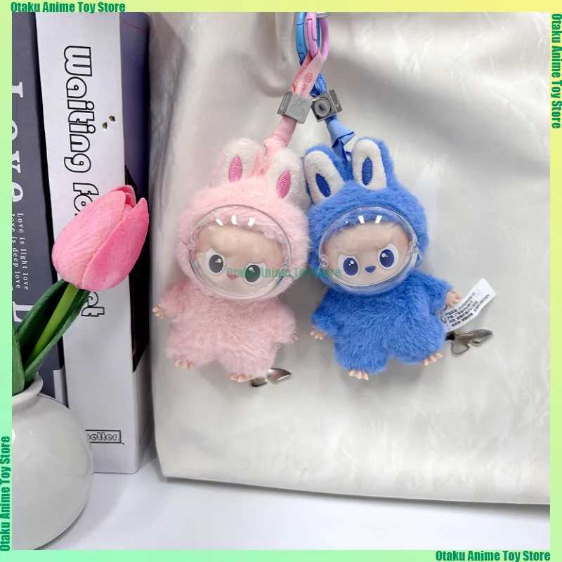 For Labubu 40 Transparent Face Mask 4pcs Labubu Pin for Love Face Shield Mini Plush Doll Accessories Keep Face Clean Y250924