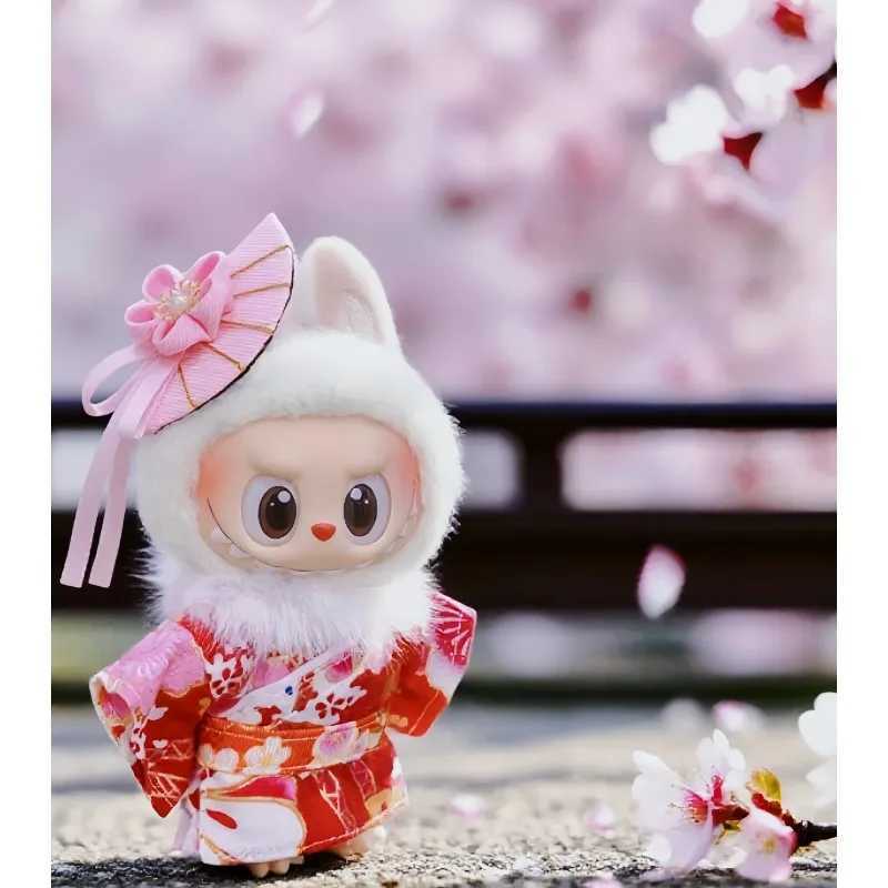 For 17cm Labubu V1 V2 V3 Clothes Traditional kimono clothing Labubu Outfit Accessories Fashion Gift Labubu Roap C250924