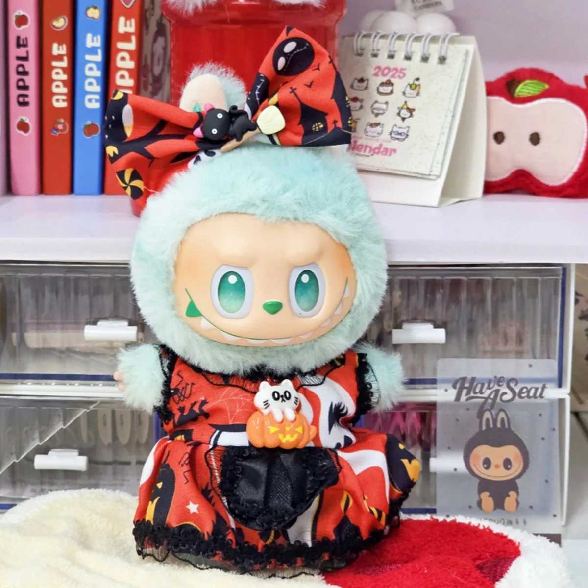 No DollPlush Dolls Clothes Halloween Party Themed Outfits for Labubu Halloween Clothes pumpkin Dress Set Clothes Gifts C250924