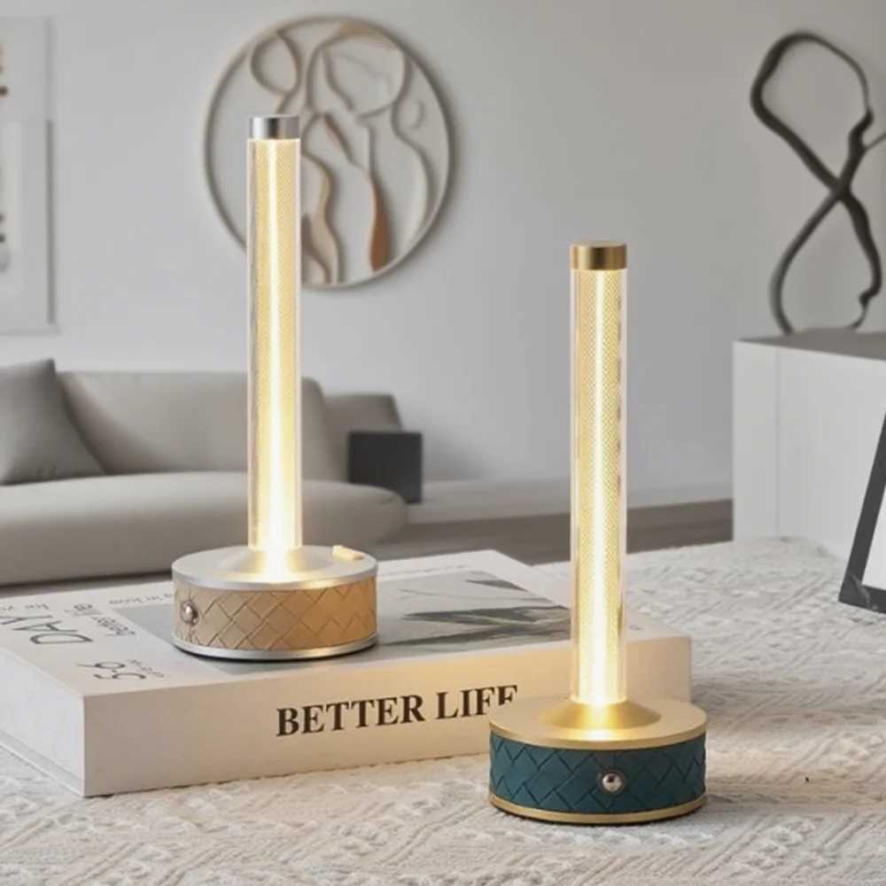 Portable LED Night Lights Rechargeable Quantum Wire Desk Lamp Dimmable Touch Sensor Table Lamp For Home Bedroom Mood Night Light C251115