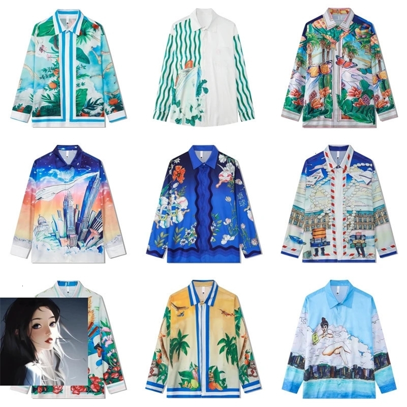 Hawaii Beach Long Sleeve Shirt Multi Versions Pattern Print Clothes Men Women 240518