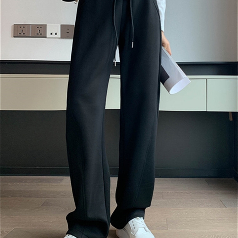 Women's Pants Capris Syiwidii Sweatpants Women Streetwear Pants High Waist Loose Trousers Casual Straight Sport Wide Leg Baggy Pants Joggers 2303