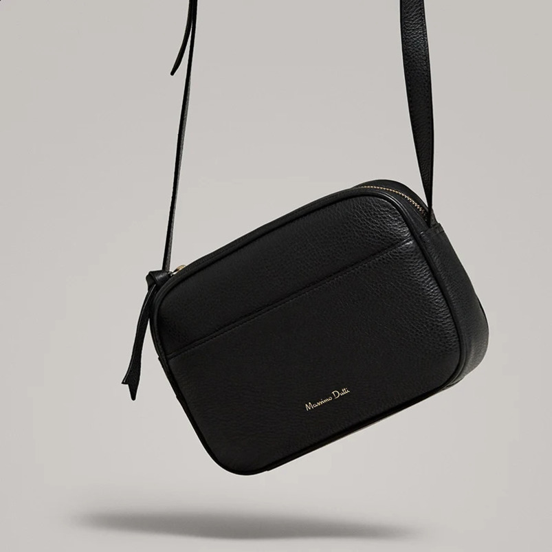 LINJER STRICKLIN Womens Genuine Leather Cross body Retro Casual Edition Shoulder Denim Simple Small Square Bag 240817