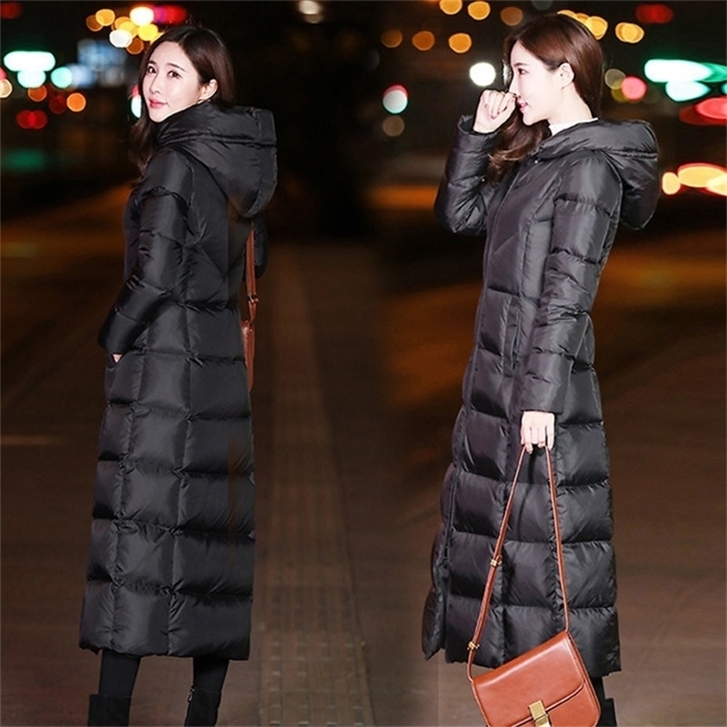 Winter Jacket Female Parka Coat Feminina Long Down Jacket Plus Size Long Hooded down cotton Coat Jacket Women 201126