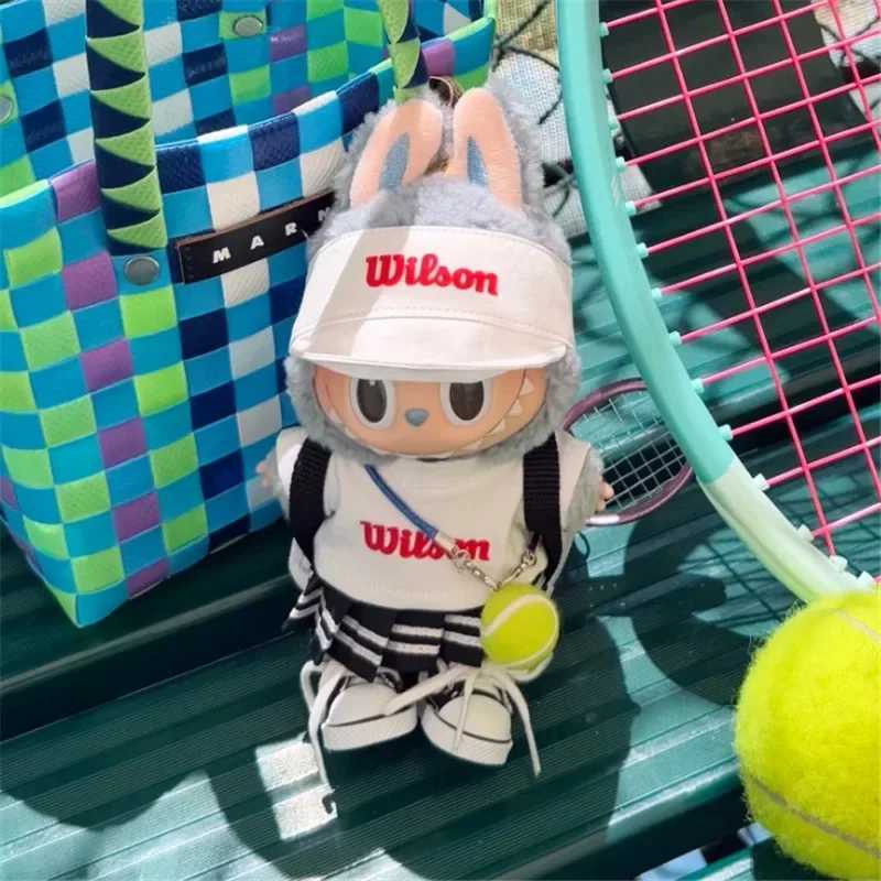 For 15 17cm Labubu Clothes Trend Tennis Pleated Skirt Hat Shoes Clothing Prince of Tennis Accessories High quality cloth C250924