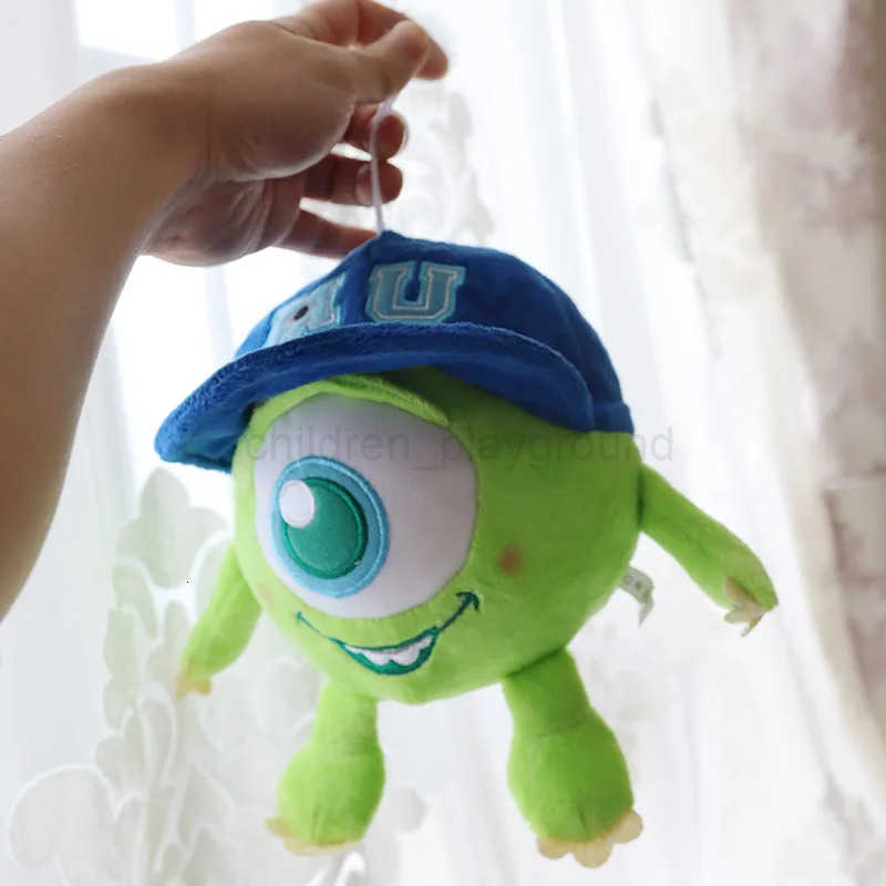 Disney 18cm Cute Pixar Monsters Inc University MrQ Mike Plush Doll Soft Stuffed Animals Kawaii Kids Toys Boys Girl 2 To 5 Years H250924
