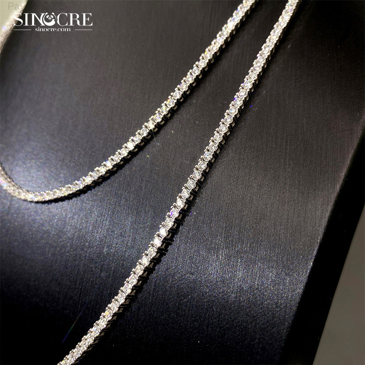 2mm Tennis FaMoissaniteory New Arrival Hiphop Moissanite 925 Chain Silver
