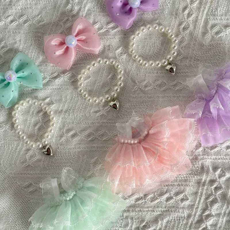 New LABUBU baby clothes double lace suspender cake princess dress doll clothes accessories pendant C250924