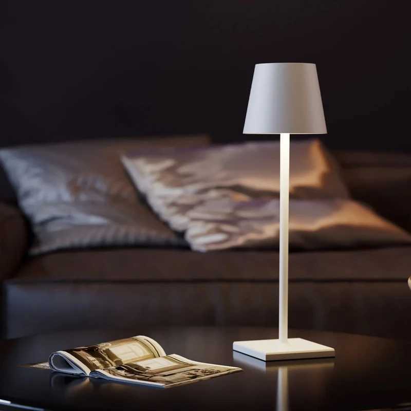 Rechargeable LED Table Lamp Touch Switch 3 Levels Dimmable Desk Lights Bar Club Dinner Creative Decorative Ambient Lighting C251115