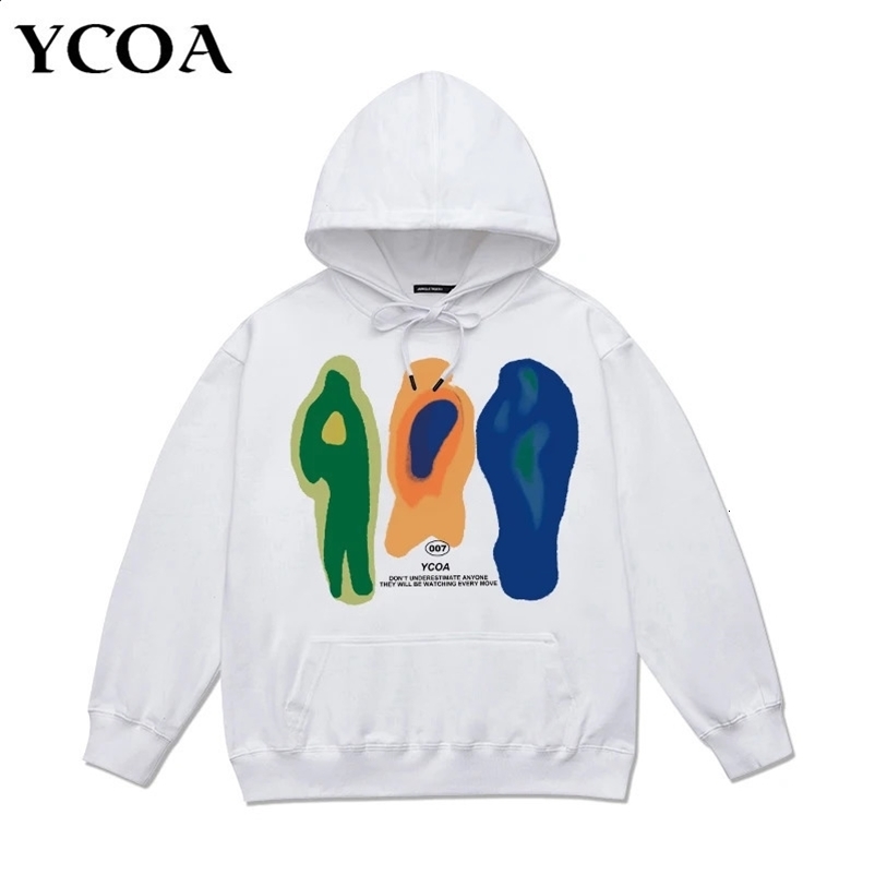 Men Hoodies Sweatshirts Oversized Cotton Pullover Long Sleeve Korean Fashion Harajuku Graphic Streetwear Y2k Aesthetic Clothing 240912