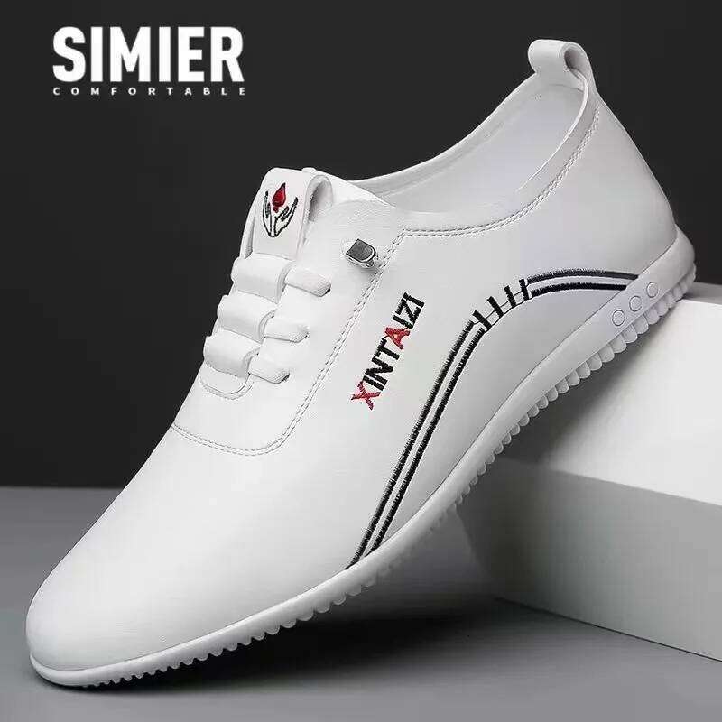 Leather for Fashion Soft Sole Loafers Comfortable Lightweight Walking Shoes Men Flats Moccasins Zapatillas Hombre