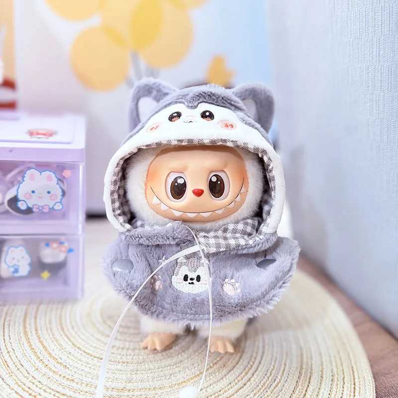 DIY Doll Clothes for 17cm Labubu Dolls Accessories Animal Patterns Shark Corgi Dog Cartoon Dress Up for Labubu Clothes Outfit C250924