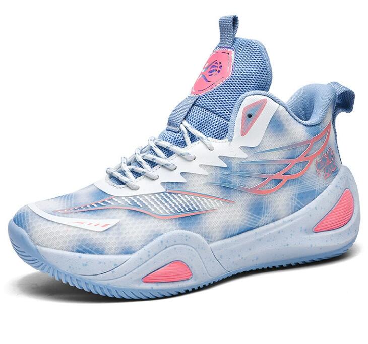 New practical basketball shoes for men, casual sports running shoes for teenagers, primary and secondary school students, cement floor anti slip men&#