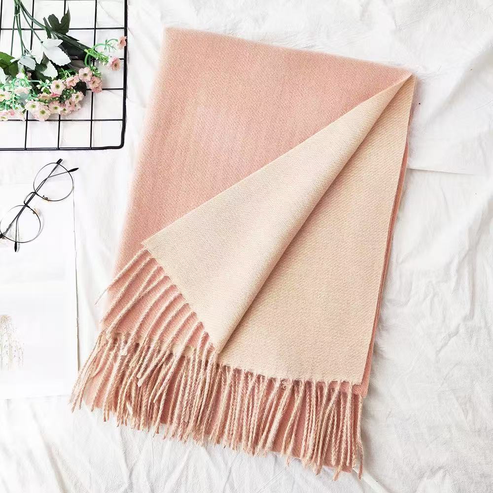 T1840 Solid Color Cashmere Scarf - A stylish and versatile accessory for autumn and winter