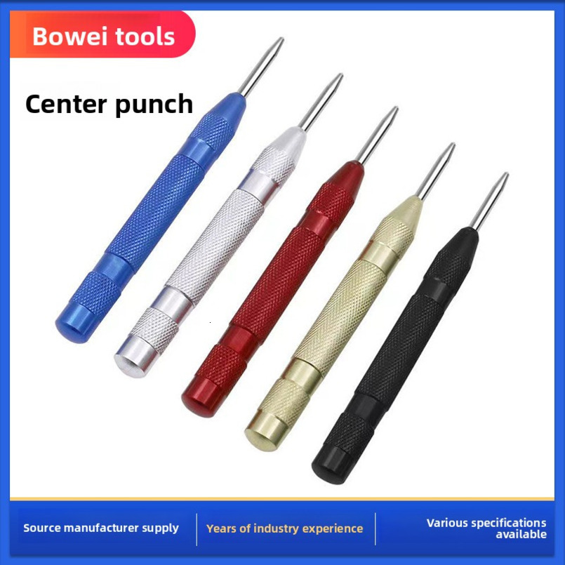 Center Automatic Spring-Type Locator Glass Breaker Centering Punch Tool