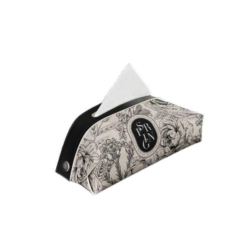 Neoclassical HighValue Floral Car Tissue Box Creative InCar Tissue Box Portable Armrest Box Tissue Box C250924