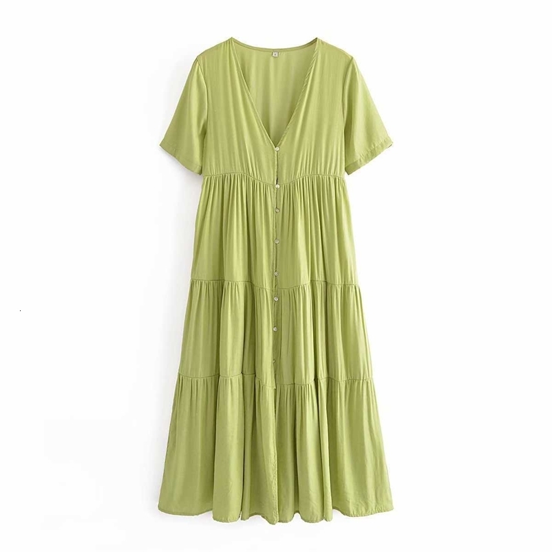 Summer Shirt Dress Women Short Sleeves Elegant Casual Chic Lady Loose Maxi Dress Woman Robe Femme 210709