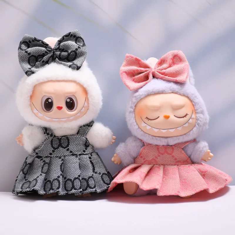 Labubu Dolls Baby Clothes Overalls Highquality Dress The Monster Outfit Accessories Printed Skirt Clothing Gift for Kids C250924