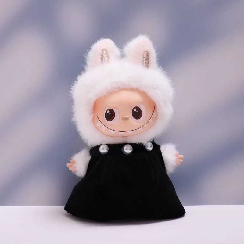 Suspender Skirt Dress Clothing For 10cm Labubu 40 Doll V4 Pendant Outfit Accessories Kids Gift Dress Up Toy Outfit Clothes Gift C250924