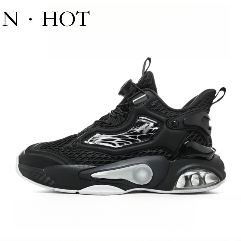 NHOT Designer Luxury Breathable Outdoor Sports Shoes Men's Fashion Trend Casual Knob Air Cushion Running Shoes Youth Soft Elastic Ultra Light Bas