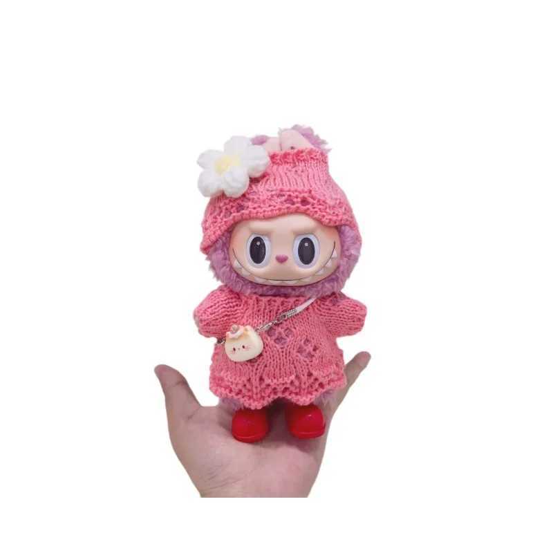 ForCloth Labubu 40 Heart Code Series Doll Clothes Handmade Hook Weaving Cute Dress Mini Decorative Bag Shoes C250924