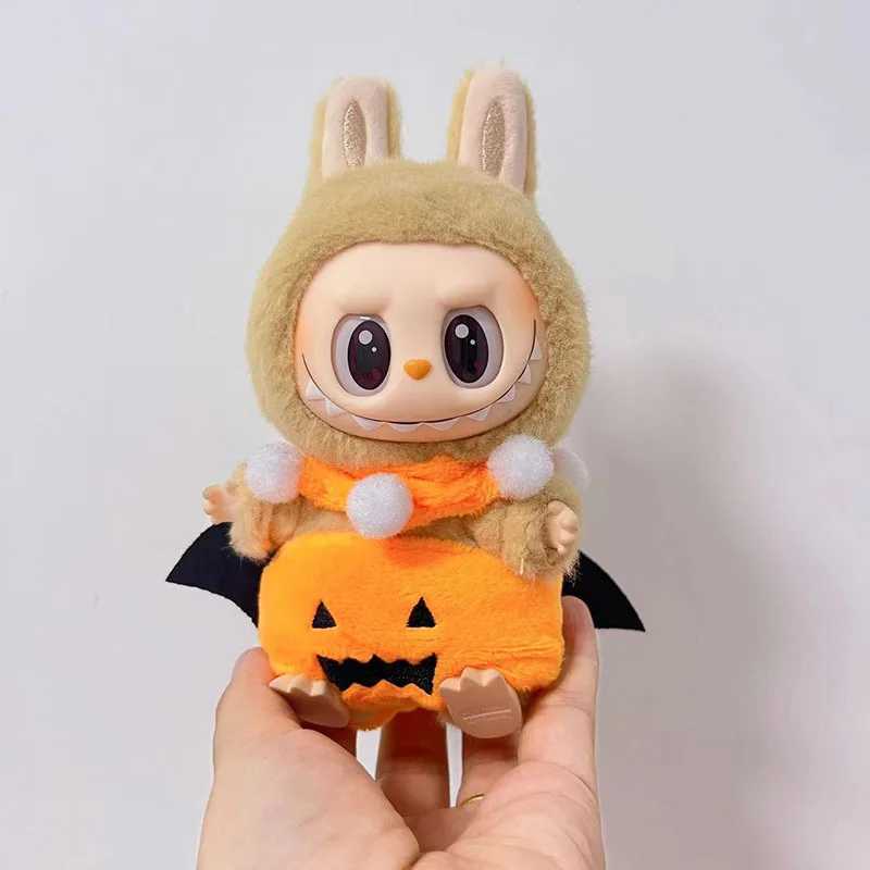 For 17cm Labubu Clothing quirky Pumpkin Magic Hat Skull Cloak Set 30 Labubu Clothes Doll Accessories Cosplay Halloween Gifts C250924