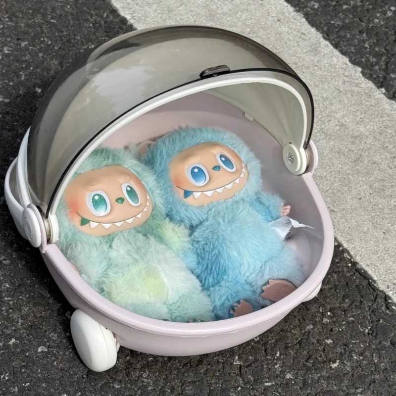 For Labubu Baby Pram V1 V2 V3 Labubu Space Module Doll Sleep Cradle Cart Dolls Bed Furniture Accessories Toy Birthday Gift C250924