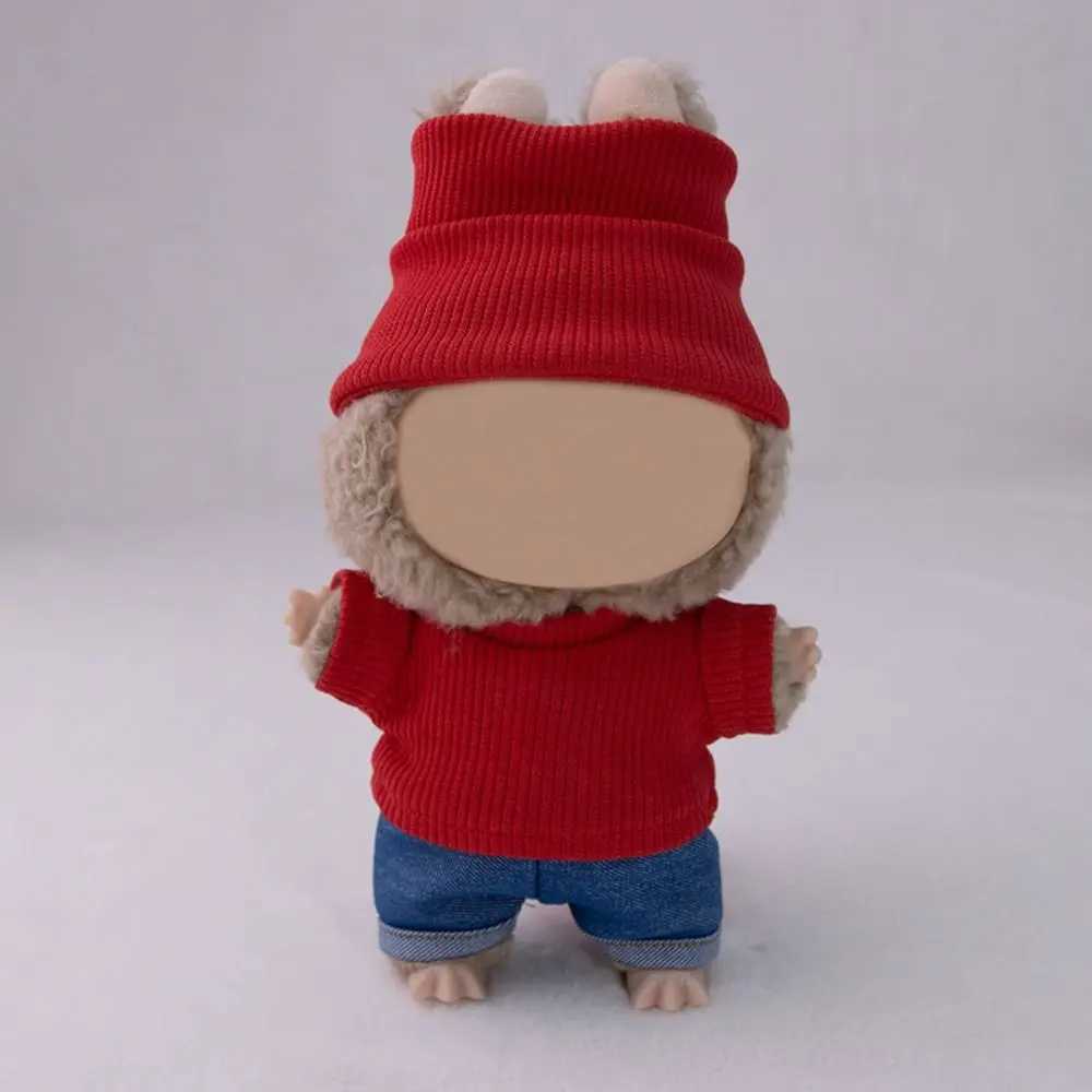 15cm Doll Trousers Cute 17cm Labubu Jeans Plush DollS Clothes Outfit Accessories for Kawaii Labubu Idol Dolls Clothing DIY Gift C250924