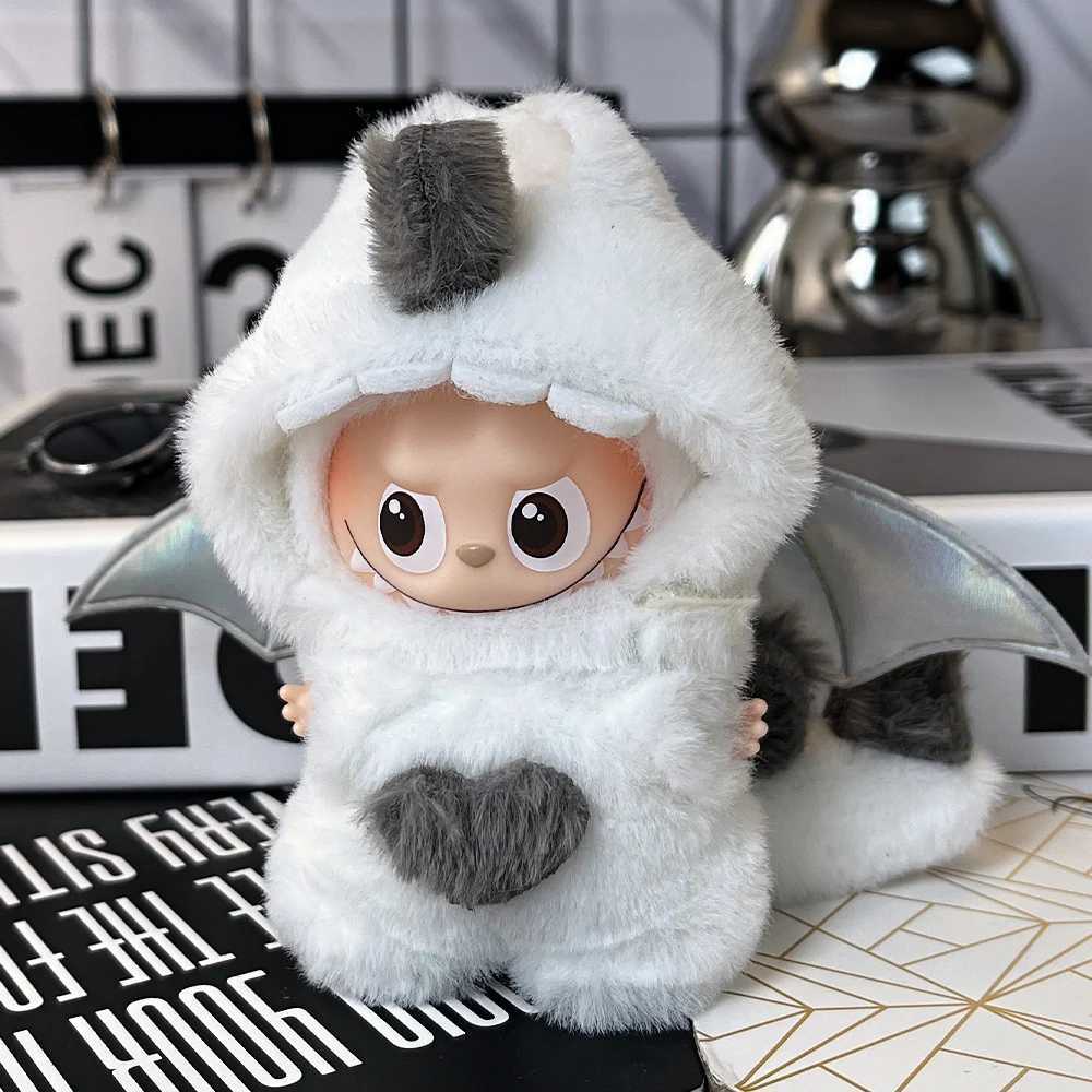 No Doll Lovely Little Angel Set For Mini 10cm Labubu 40 Doll Clothes Trendy Accessories Fashion Jumpsuit Clothes Accessories C250924