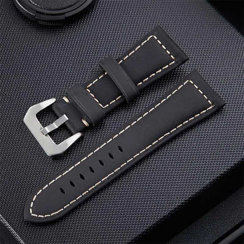 20mm 22mm 24mm 26mm Green brown Genuine Leather Bracelet man Watch Band for Panerai PAM111 441 cowhide Watchband Wrist Strap Z250924