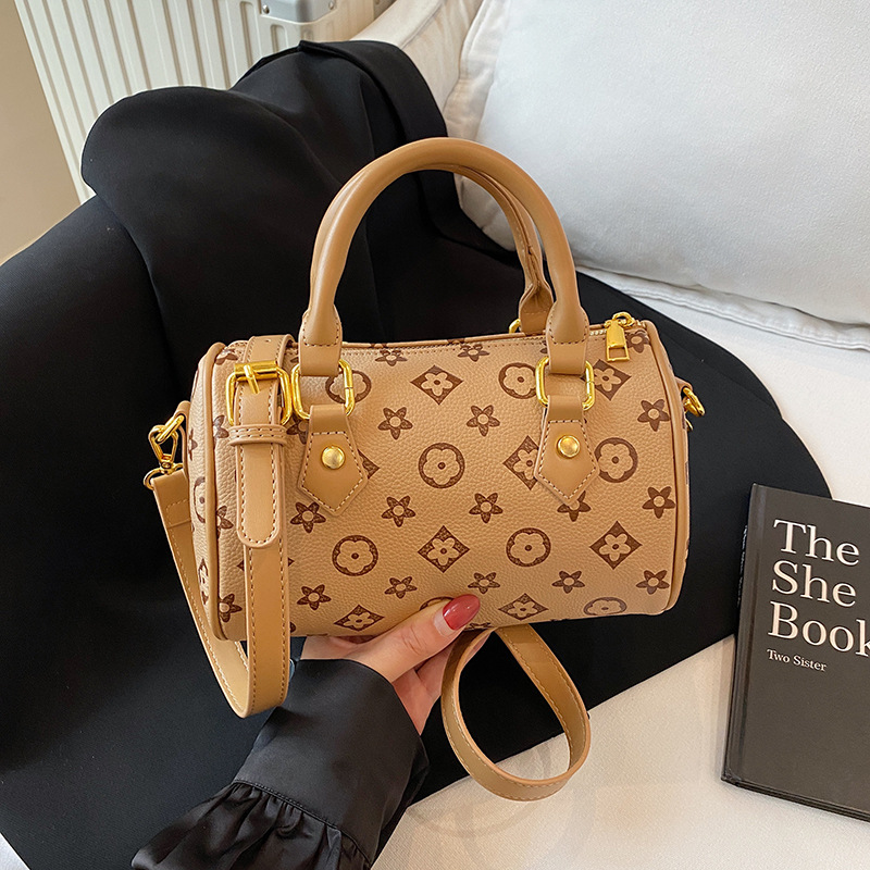 hot free shipping designer bag Summer New Popular Printed Pillow Bag Cross body Stylish Texture Boston Bag for woman