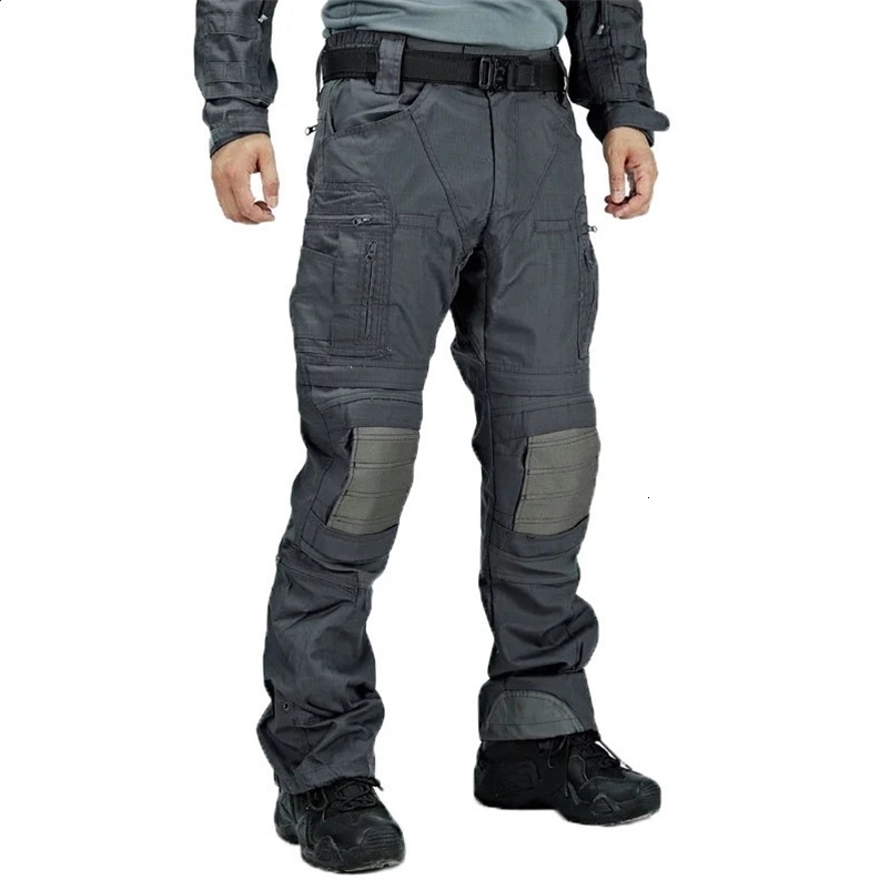 Tactical Casual Pants Mens Waterproof Cargo Trousers Outdoor Multi-Pocket Military Pants Male Hiking Wear-resisting Trousers 240812
