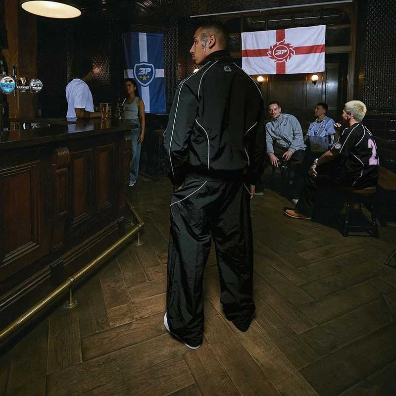 Y2k new fashion strt suit hip hop retro Gothic sports suit casual zipper long slve suit X250924