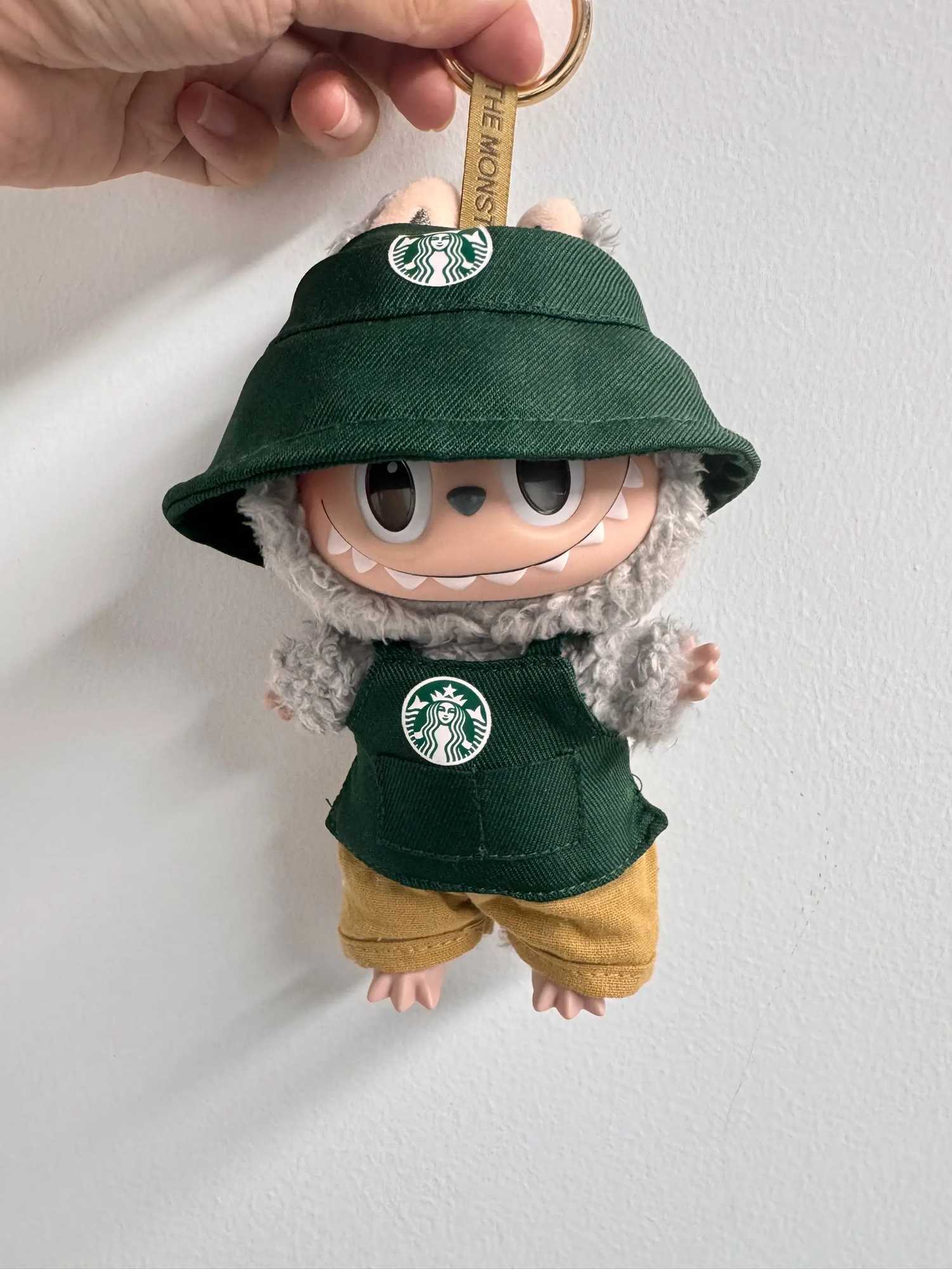 In Stock For Labubu Clothing BJD Vinyl Blind Box V1 V2 V3 Working Clothes Coffee Suit Clothing Replacement Cute Doll Accessory C250924