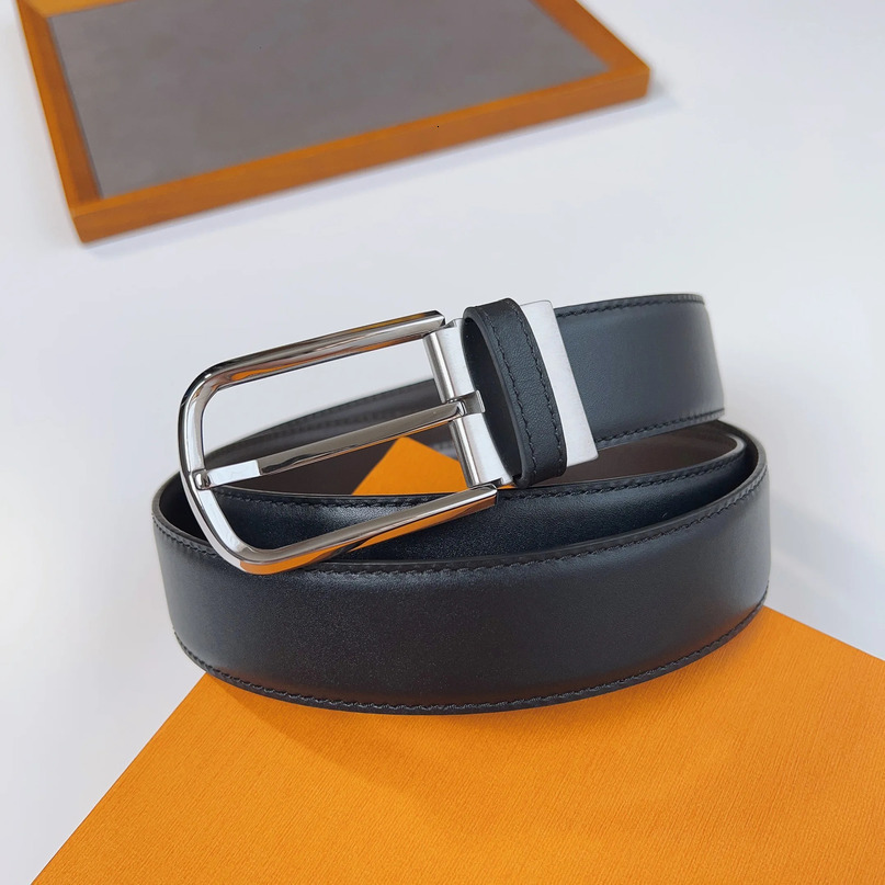 MenS Belt Business Casual Retro Trend Pin Buckle Students AllMatch Wide Version Of The Trousers 240530