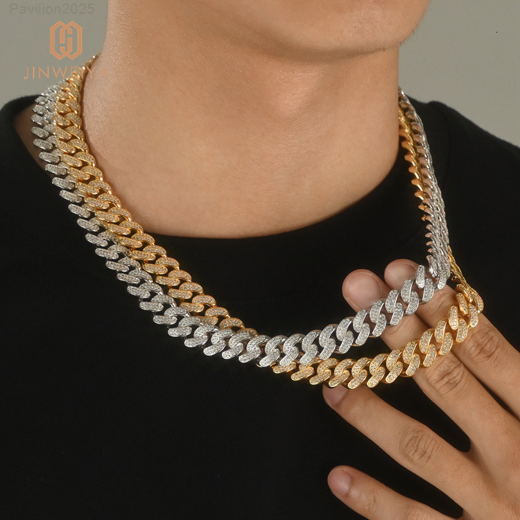 Size Cuban Link Moissaniteium S925 Silver 12mm 3Row HipHop Bracelet Fashionable Style Mens Fine Chain Link Bracelets