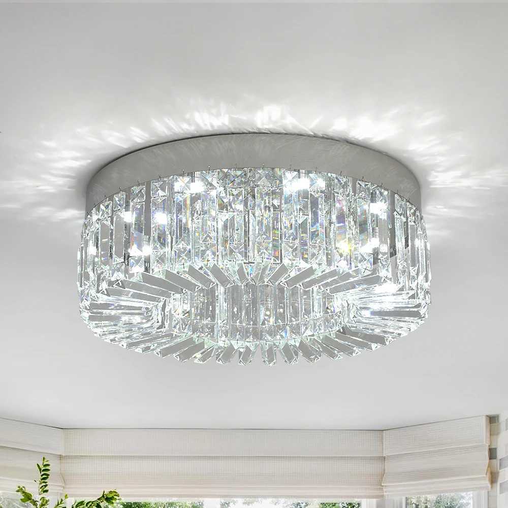 Crystal Ceiling Lamp Living Room Gold Luxury Modern Chandeliers Decoration Led Ceiling Lights Lighting Fixture Diameter 40 50cm X250924