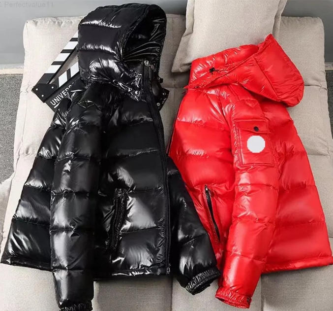 Designer Mens Puffer Shiny Down Jacket Jumper Black Stylist Coat Parka Bodywarm Winter Jacket Men Women Fluffy Jacket Down Womens Outerwear Causal Streetwear
