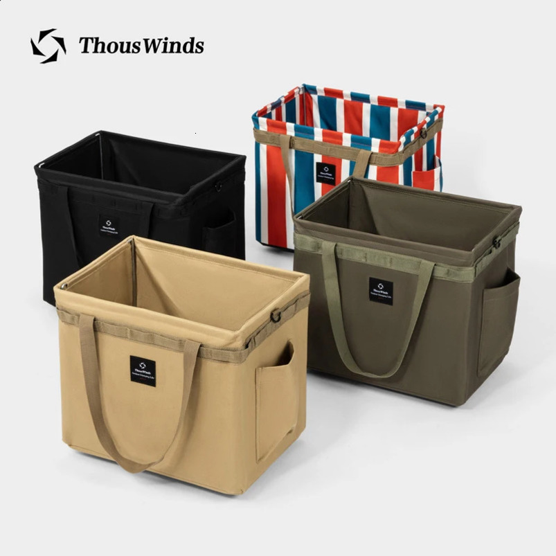 Wind portable camping bag outdoor large capacity storage 1000D polyester picnic travel supplies 240724