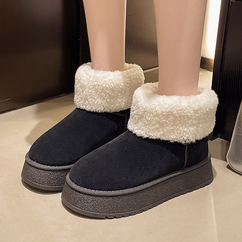 hot Free delivery designer Ladies' snow boots Fashionable casual comfortable snow boots warm and durable