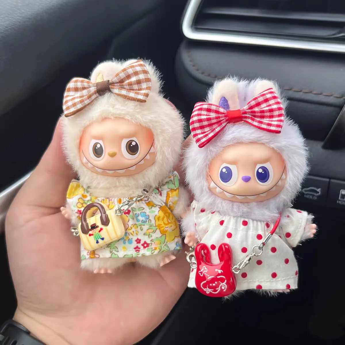 For Labubu 40 Cloth for Love Clothes 3pcs Floral Skirt Set Doll Clothes Outfit Accessories Labubu Clothing Fashion Gift C250924