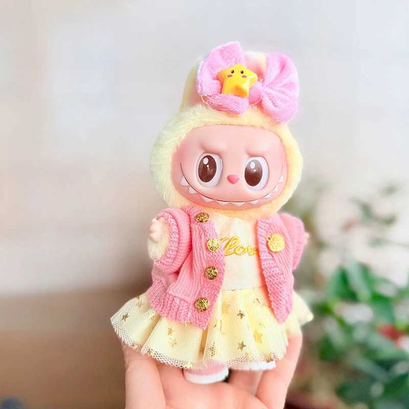Mini Doll Outfit Accessories Set Cotton Sweater Skirt Clothing for 1517cm Ropa Labubu Dolls 10cm Cotton Dolls C250924