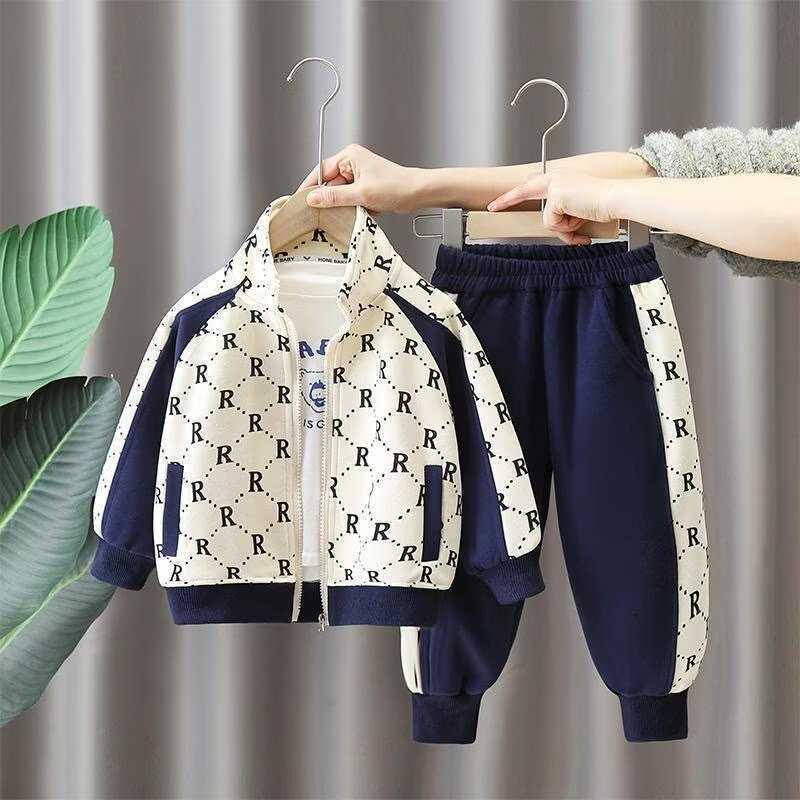 Luxury Children's Boys Sportswear Casual Outfit - Stylish Two-Piece Ensemble for Kids