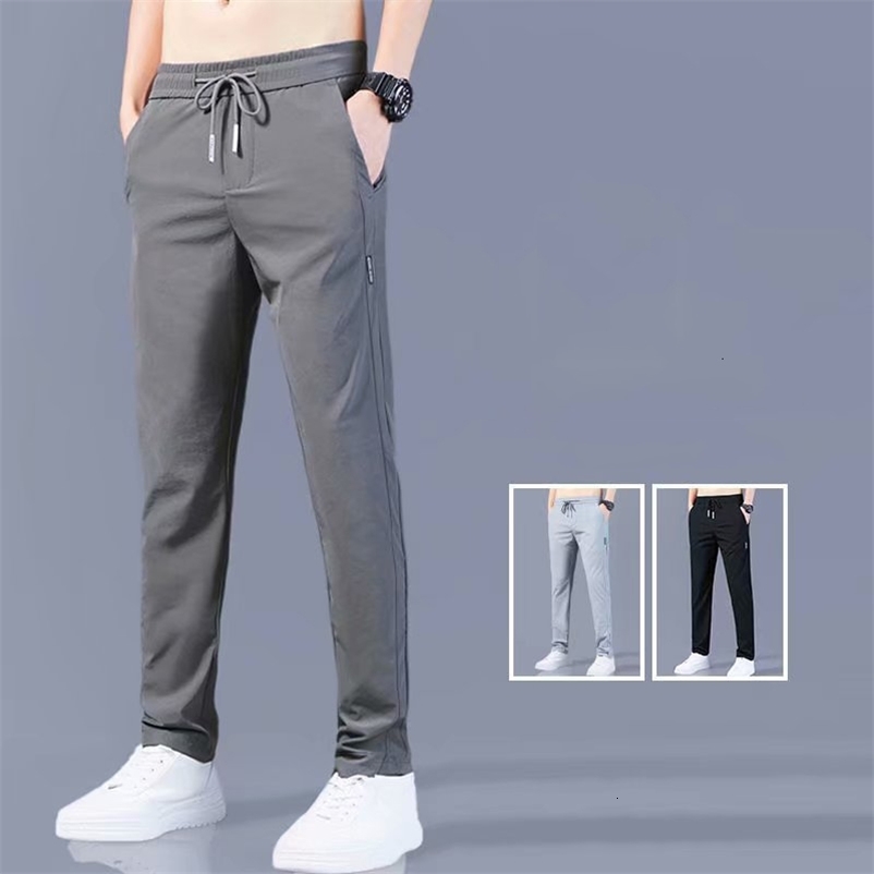 Men's Pants Casual Men's Pants Fashion Streetwear Quick dry Breathable Sweatpants Male Trousers Hip Hop Micro elastic force Men Pants 230504