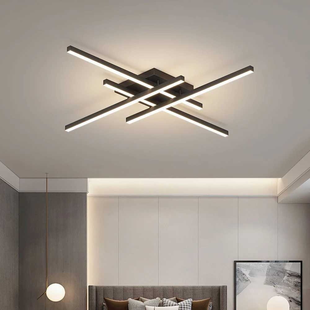 Modern Ceiling Light Minimalist Long Line LED 3050cm Lamps For Bedroom Living Room Hotel Study Indoor Lighting Illumination X250924