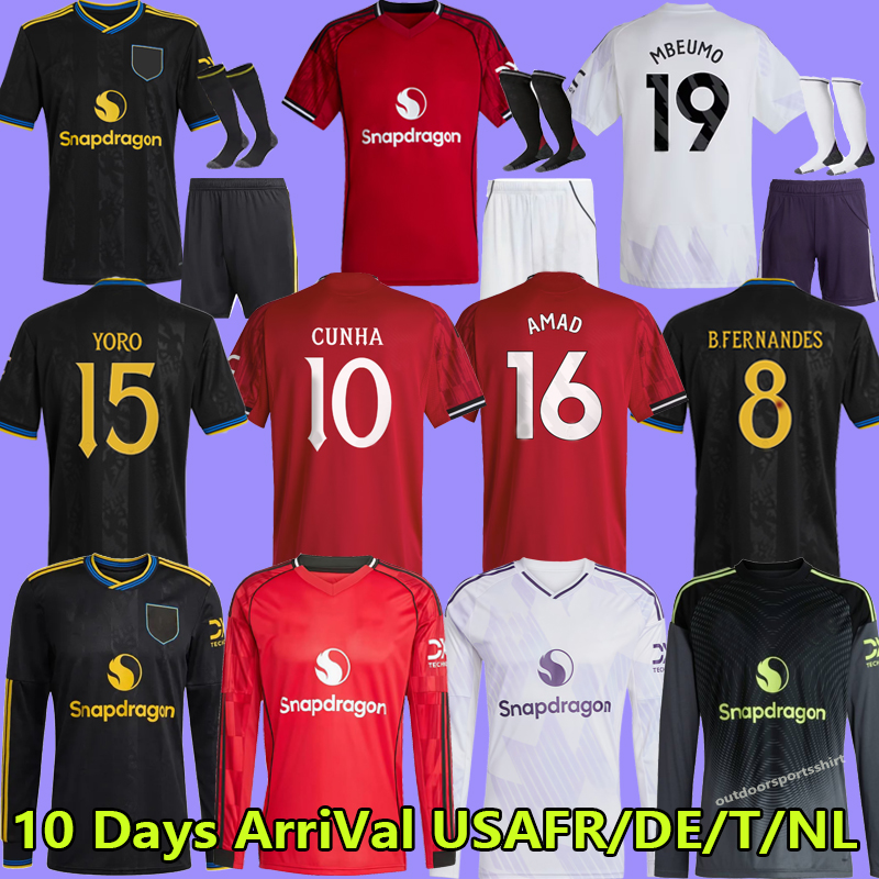 25 26 Cunha soccer jerseys CANTONA 7 Player ANTONY ERIKSEN Man B.FERNANDES SESKO 30 2025 2026 CASEMIRO Elanga GARNACHO MOUNT MARTINEZ HOJLUND MBEUMO football shirt