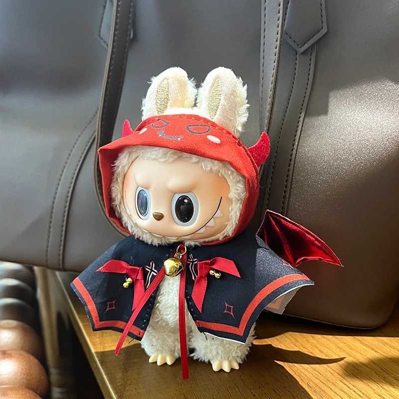 Labubu Doll Halloween Little Devil Cloak for 17cm V1 V2 V3 Labubu Plush Doll Replacement Clothing Accessories Toy Birthday Gift C250924