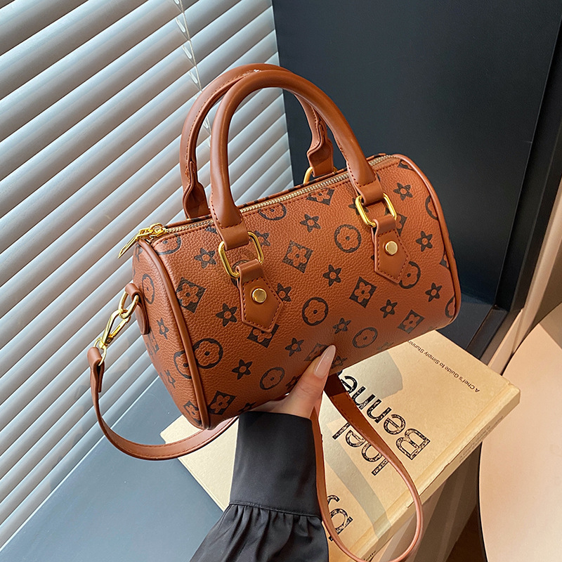 hot free shipping designer bag Summer New Popular Printed Pillow Bag Cross body Stylish Texture Boston Bag for woman