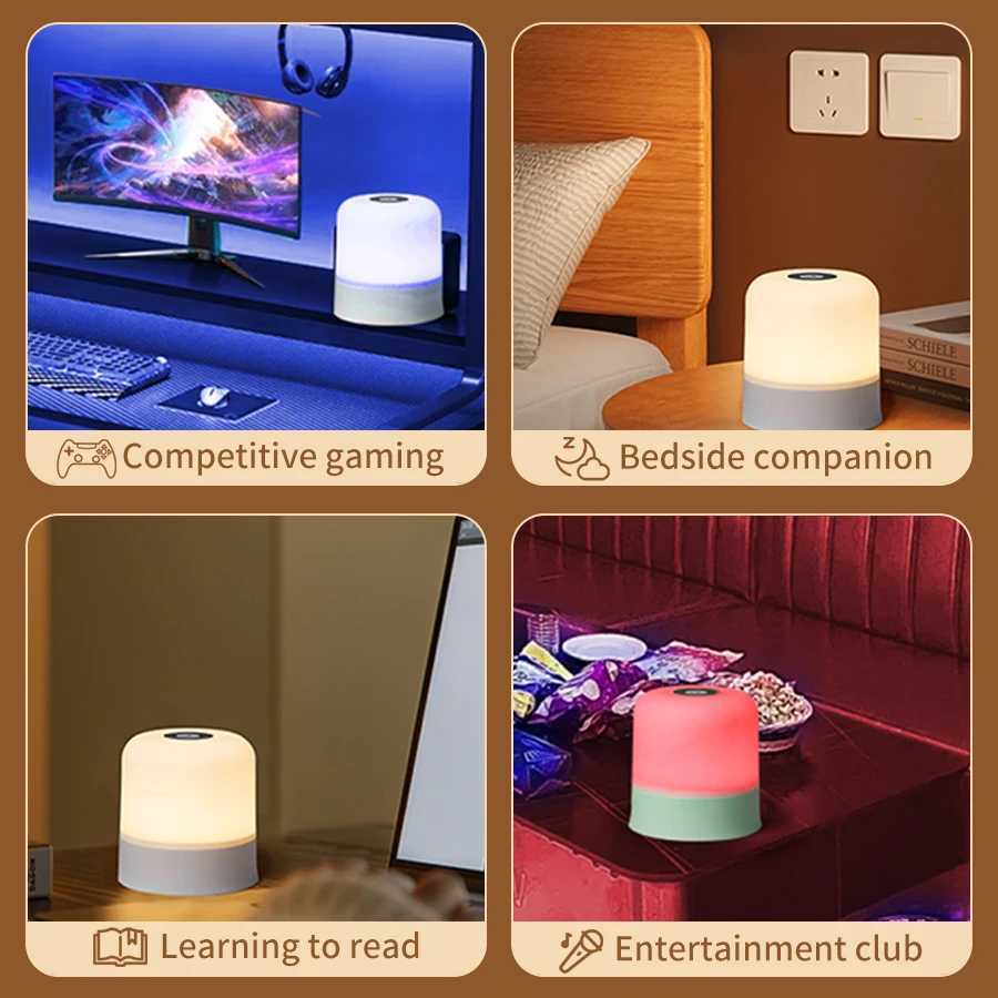 313 Color Dimmable LED Night Light Bedroom Lighting Desktop Decoration Light Remote Control Touch LED Reading Desk Lamp C251115