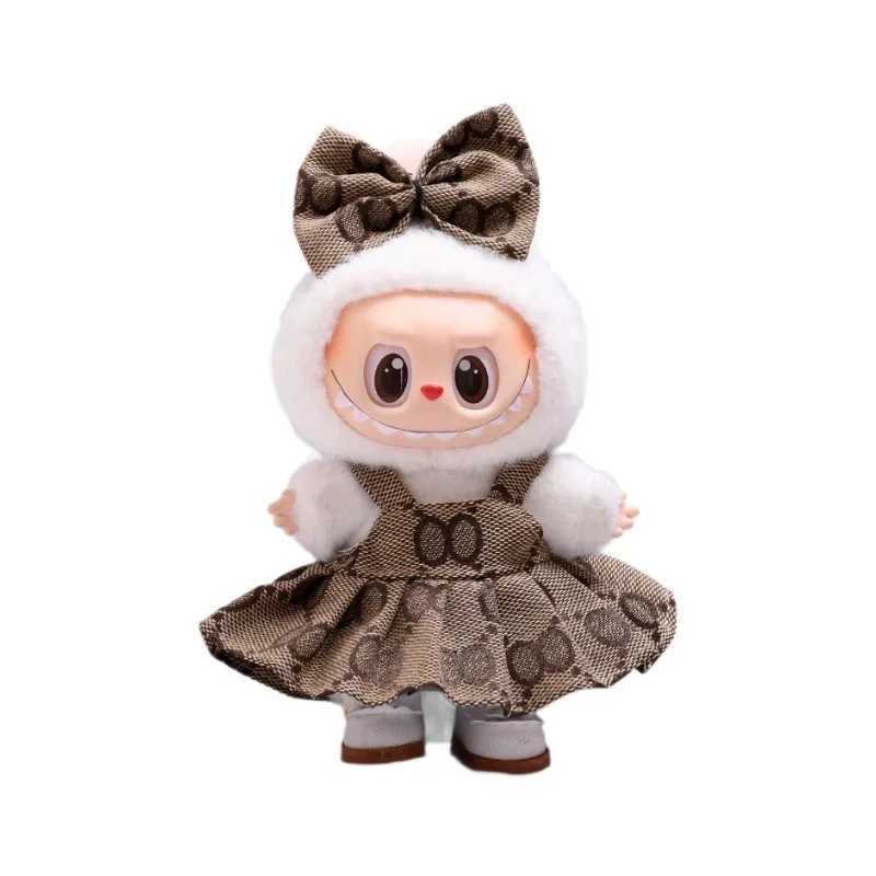Labubu Dolls Baby Clothes Overalls Highquality Dress The Monster Outfit Accessories Printed Skirt Clothing Gift for Kids C250924